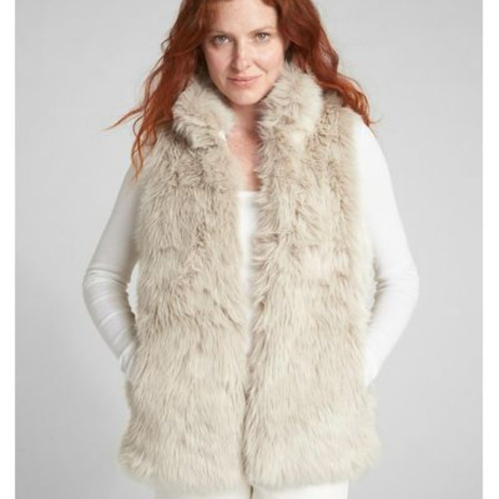 Gap Faux Fur Reversible Vest